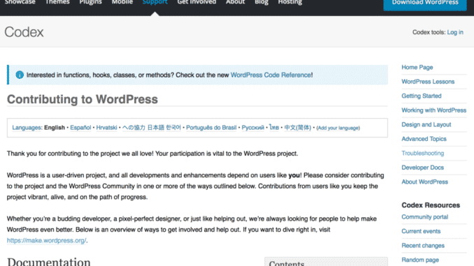 Developer’s Guide for Contributing to WordPress