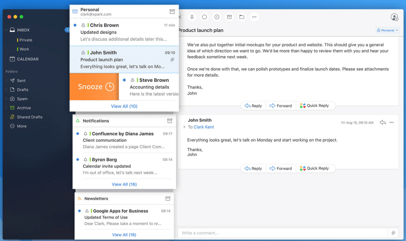 Spark launches e-mail templates for iOS 6